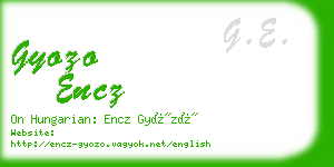 gyozo encz business card